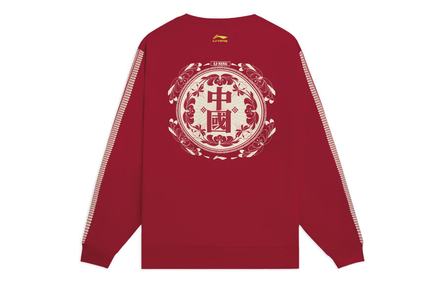 Li-Ning Li Ning Sports Life Collection Sweatshirt Unisex Bull Red