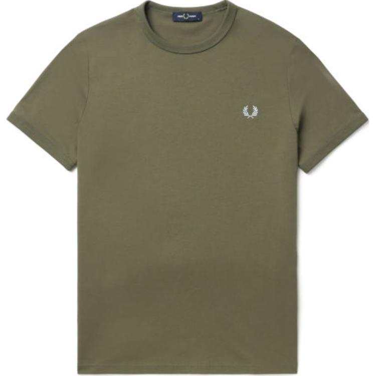 FRED PERRY FRED PERRY Logo embroidered Cotton T shirt