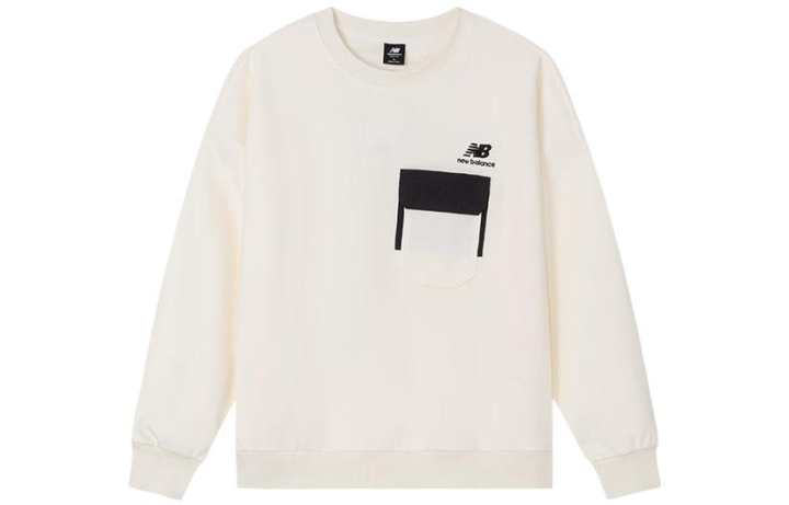 New Balance New Balance Sweatshirts Men's White Crew Neck Moderate Regular