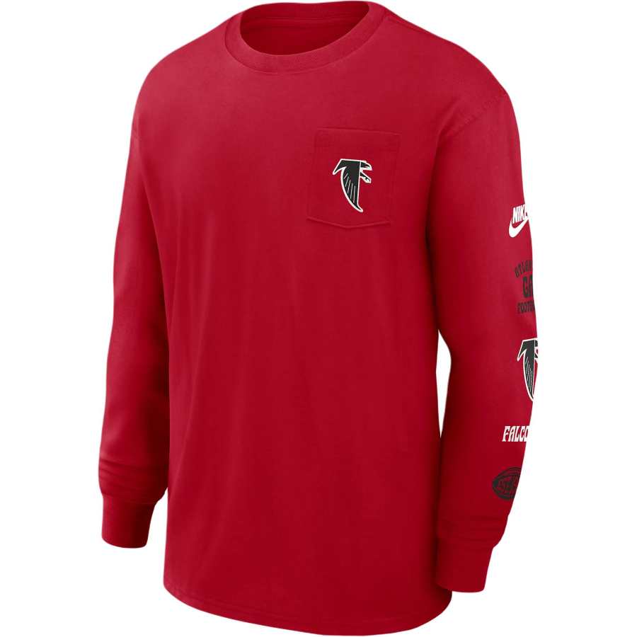 Nike Nike Atlanta Falcons Rewind Max90 Pocket Men's Nike Nfl Long-Sleeve T-Shirt