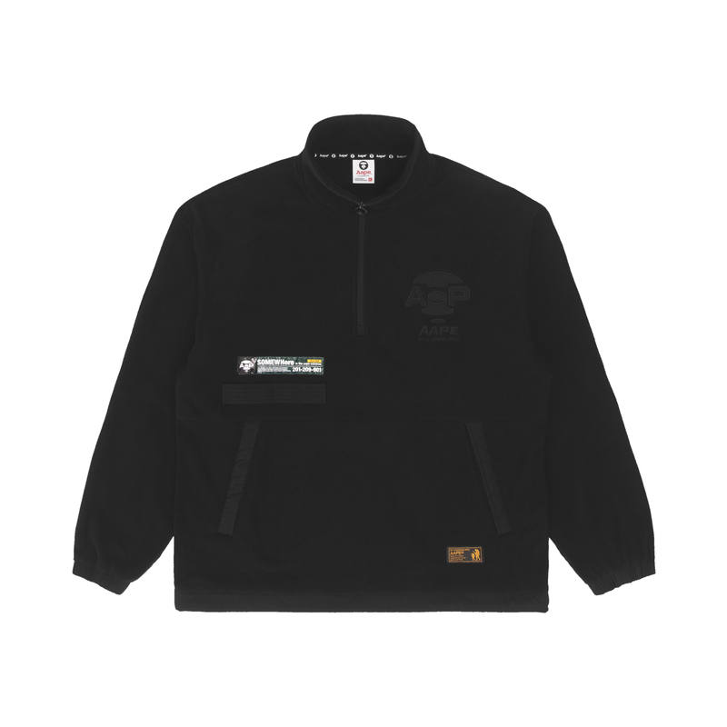 Aape Aape Logo-embroidered Half-zip Sweatshirt