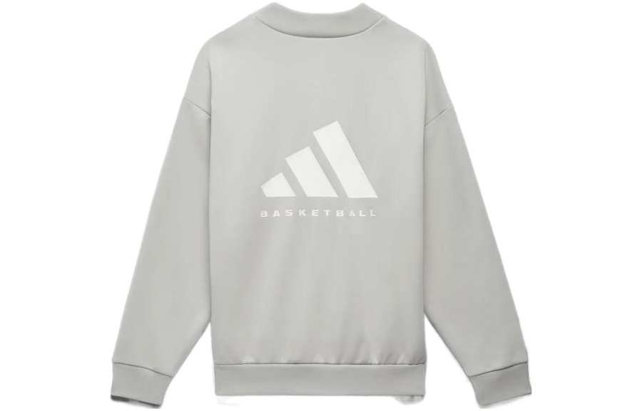 Adidas Originals Sweatshirts Unisex Gray Crew Neck Moderate Regular