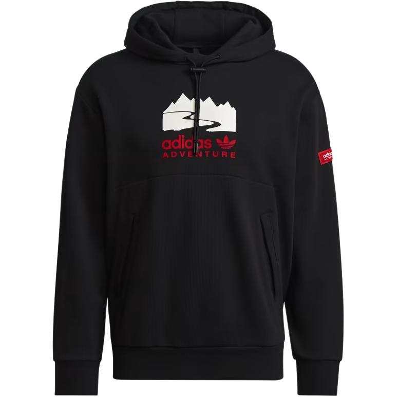 Adidas Originals Sweatshirts Men's Black Hooded Moderate Regular