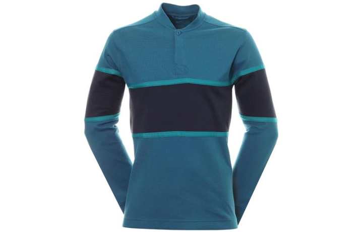 Nike Nike Dri Fit Sweatshirts Men's Blue Stand Collar Moderate