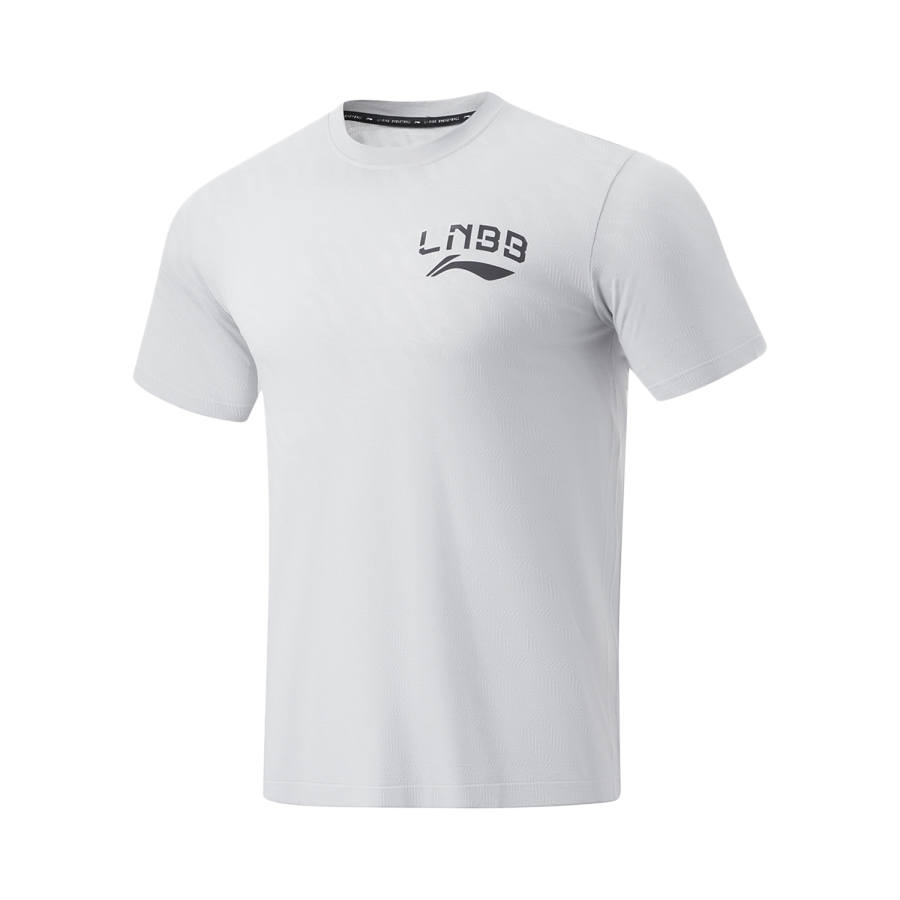 Li-Ning Li Ning CBA Collection T Shirt Men's Mist Gray