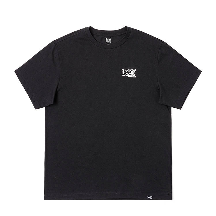 Lee T Shirts Men's Black Crew Neck Moderate Straight Fit