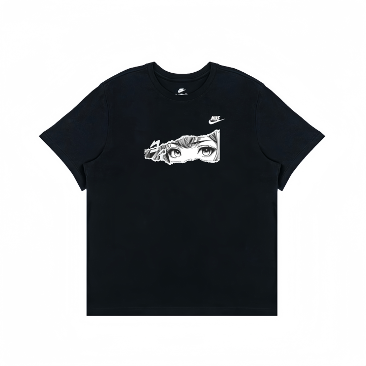 Nike Nike T Shirts Unisex Black Crew Neck Moderate Straight Fit