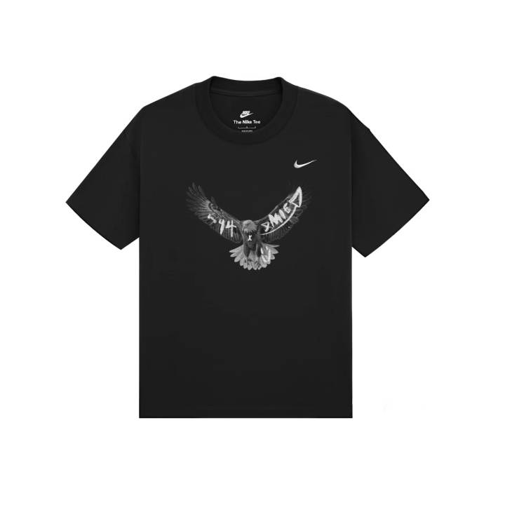 Nike Nike T Shirts Unisex Black Crew Neck Moderate Straight Fit