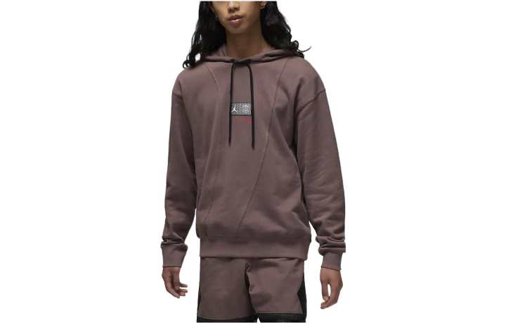 Jordan Jordan Sweatshirts Men's Earthy Brown Hooded Moderate Regular