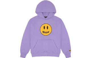 Drew house Sweatshirts Unisex Lavender Purple Hooded Moderate Regular