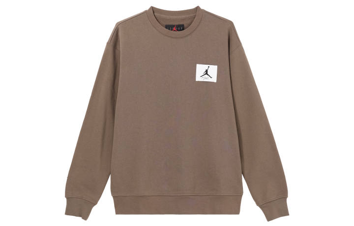 Jordan Jordan Sweatshirts Men's Light Umber Crew Neck Moderate Regular