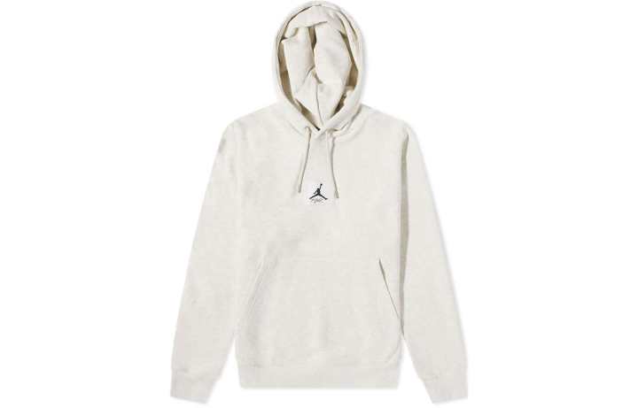 Jordan Jordan FLIGHT POPOVER Sweatshirts Men's White Hooded Moderate Regular
