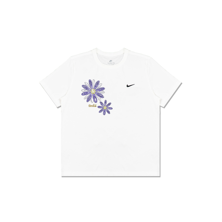 Nike Nike T Shirts Men's White Crew Neck Moderate Straight Fit