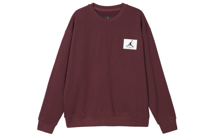 Jordan Jordan Sweatshirts Men's Cherrywood Red Crew Neck Moderate Regular