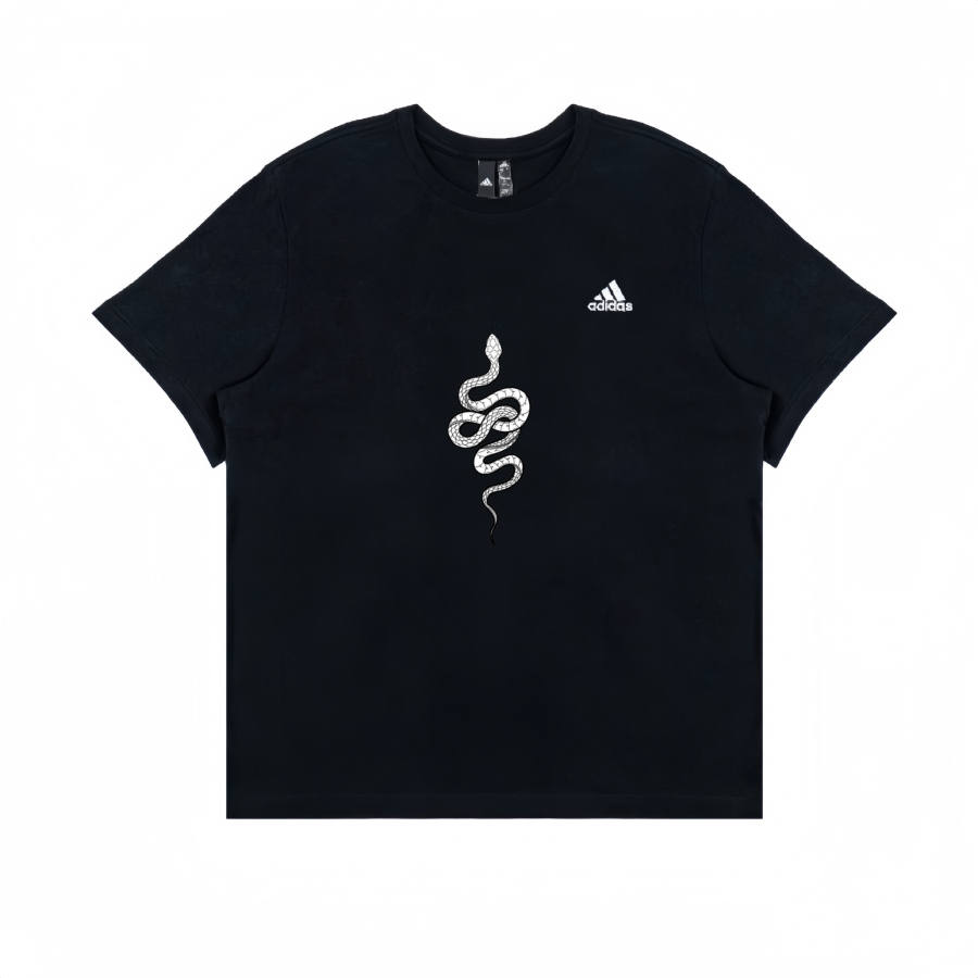 Adidas Adidas T Shirts Unisex Black Crew Neck Moderate Straight Fit