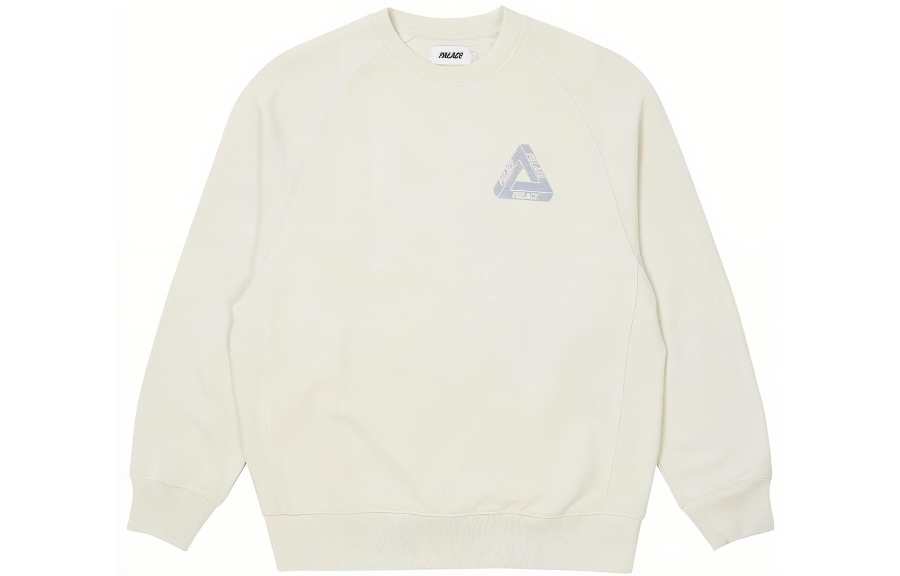 PALACE Sweatshirts Men's Milk White Crew Neck Moderate Other