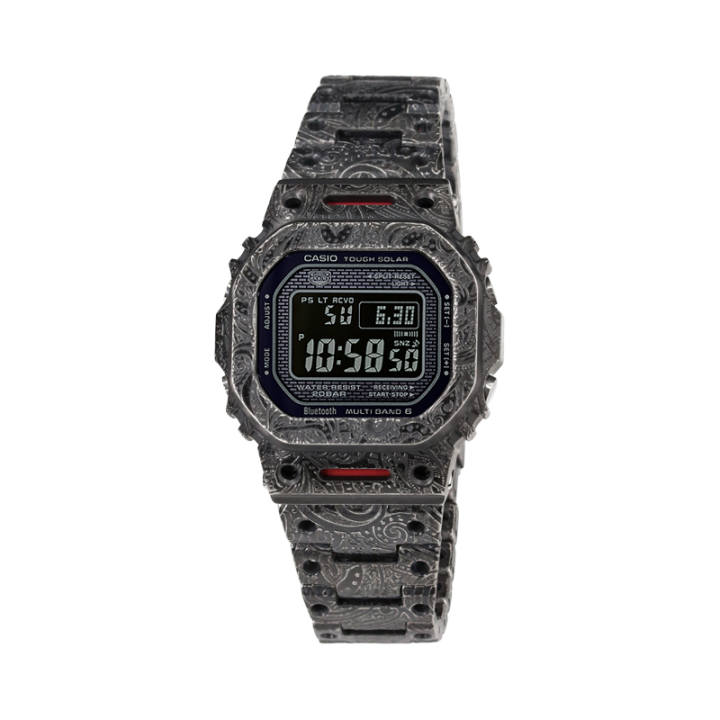 CASIO CASIO Custom Collection Solar Movement Metal Strap Watch Unisex Black Dial