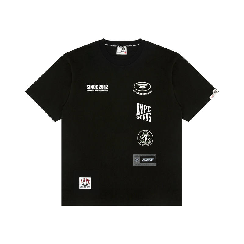 Aape Aape Moonface logo universe T-shirt