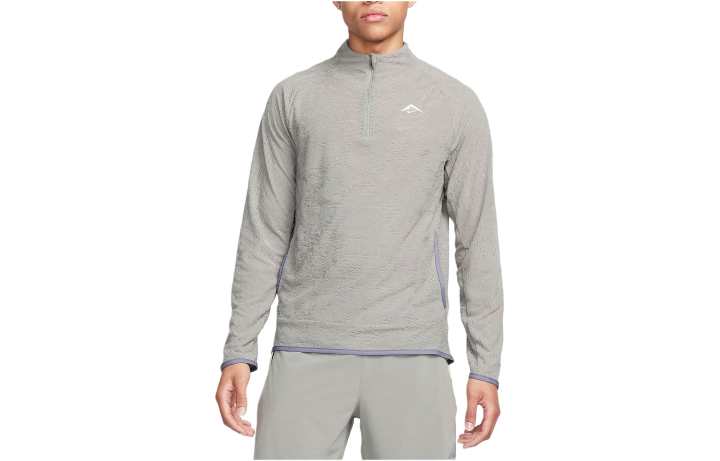 Nike Nike Dri FIT 1/2 Zip Running Top Sweatshirt Men's Gray