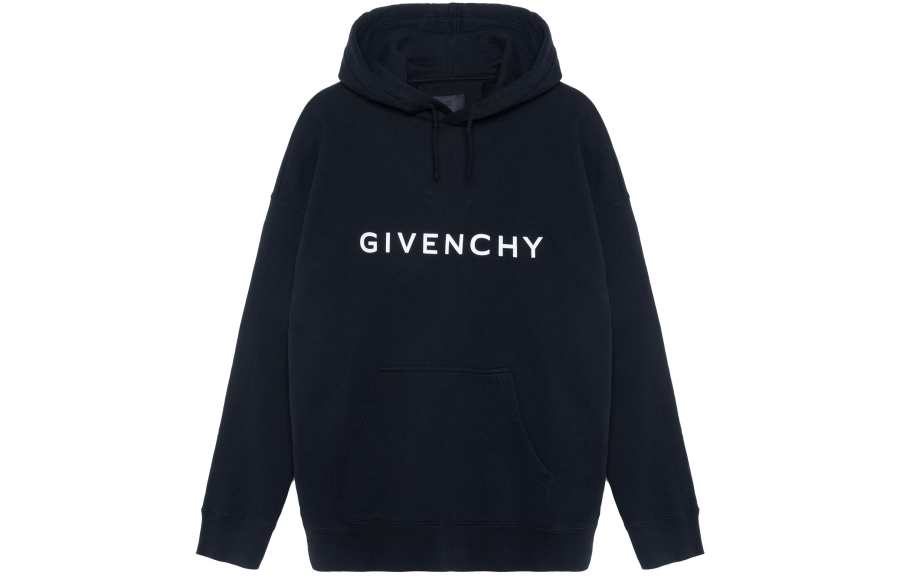 Givenchy Givenchy Logo Printed Drawstring Hoodie