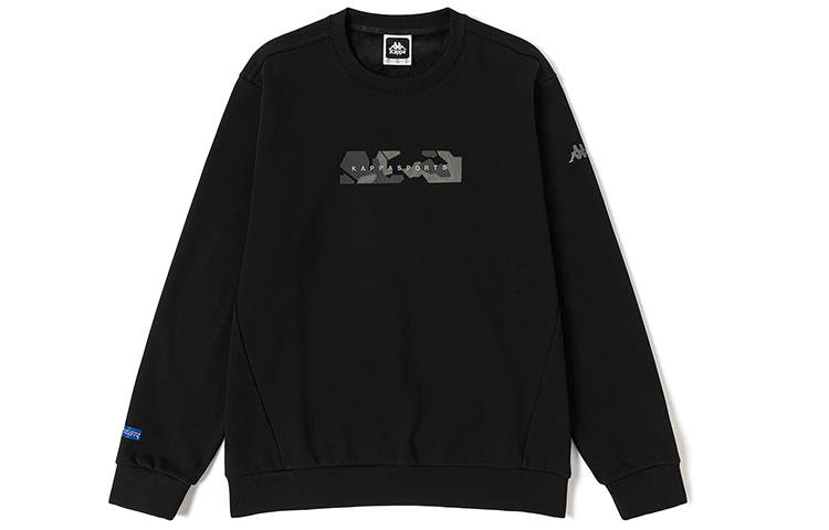Kappa Sweatshirts Men's Black 990 Crew Neck Moderate Regular