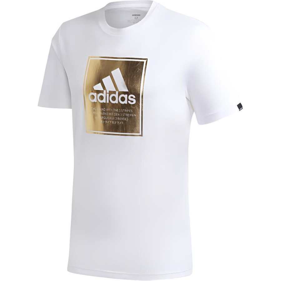 Adidas Adidas T Shirts Men's White Crew Neck Moderate