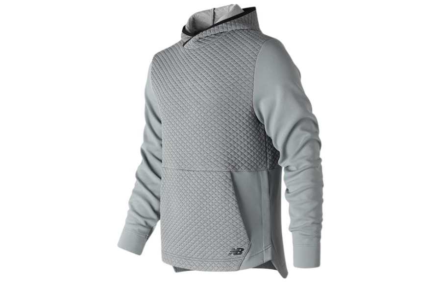 New Balance New Balance Sweatshirts Men's Gray Hooded Moderate Regular