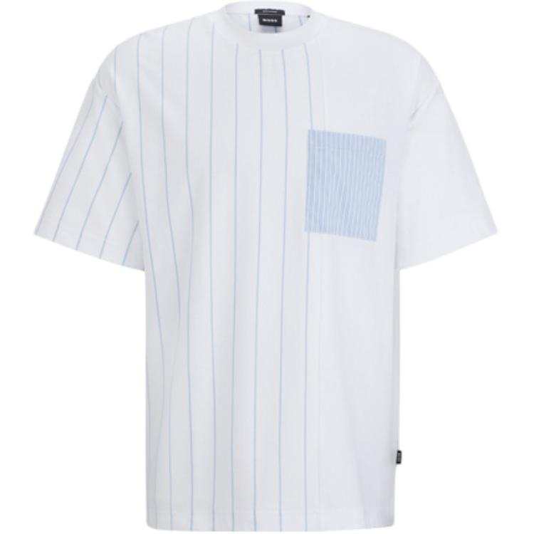 HUGO BOSS Panelled Striped T shirt