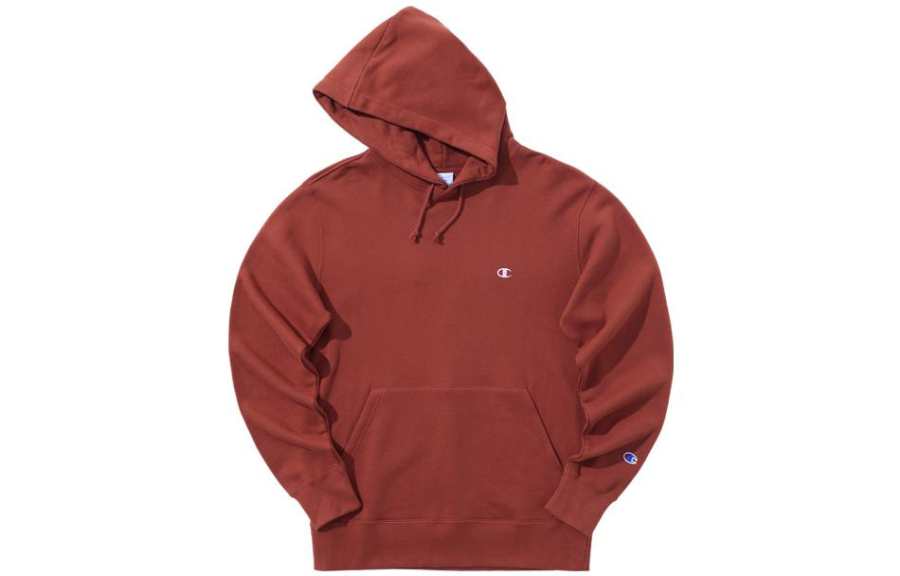 Champion Sweatshirts Men's Burgundy Hooded Moderate Other