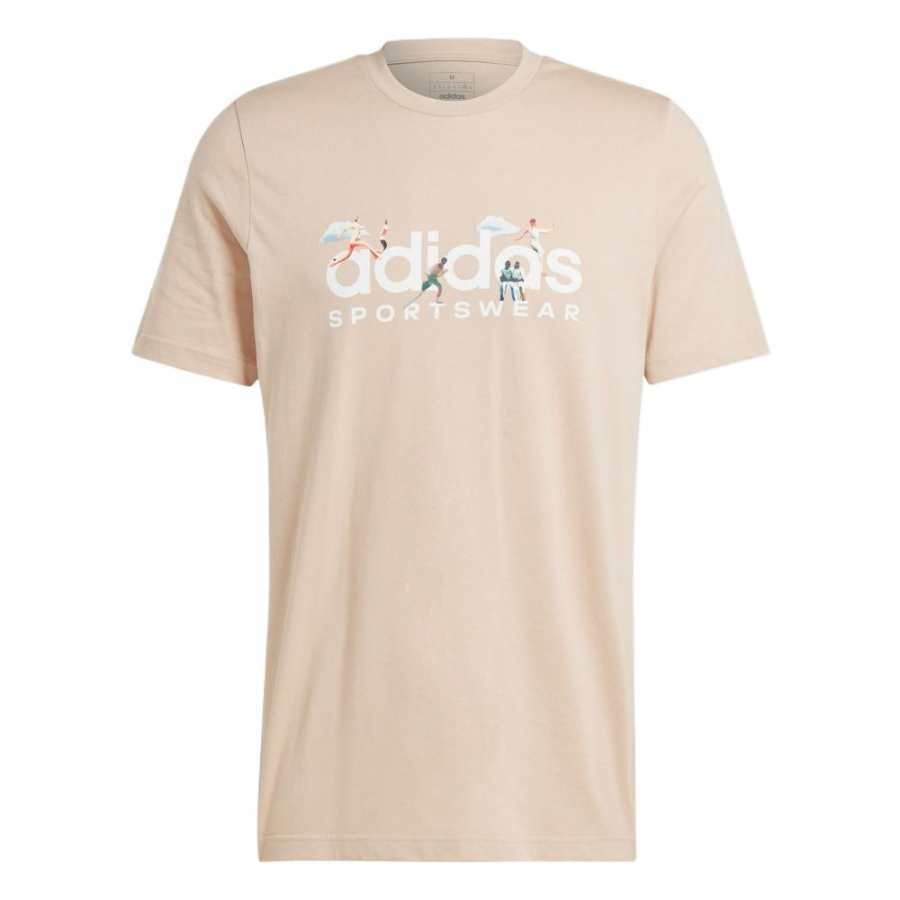 Adidas Adidas M LANDSCAPE SPW T Shirt Men's Milk Tea