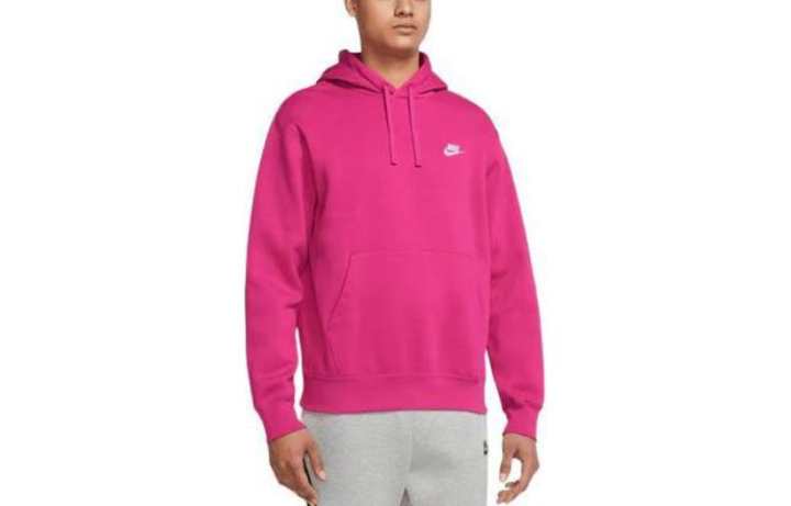 Nike Nike Sweatshirts Men's Rose Red Hooded Moderate Regular
