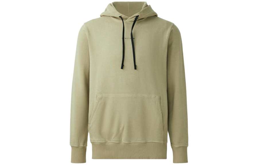 1017 ALYX 9SM Sweatshirts Unisex Dark Khaki Hooded Moderate Regular
