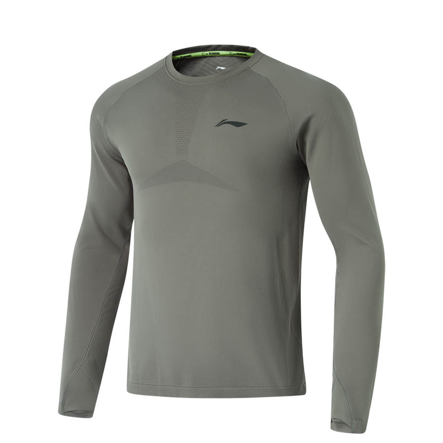 Li-Ning Li Ning Running Collection T Shirt Men's Asphalt Gray