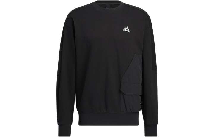 Adidas Adidas Sweatshirts Men's Black Crew Neck Moderate Other