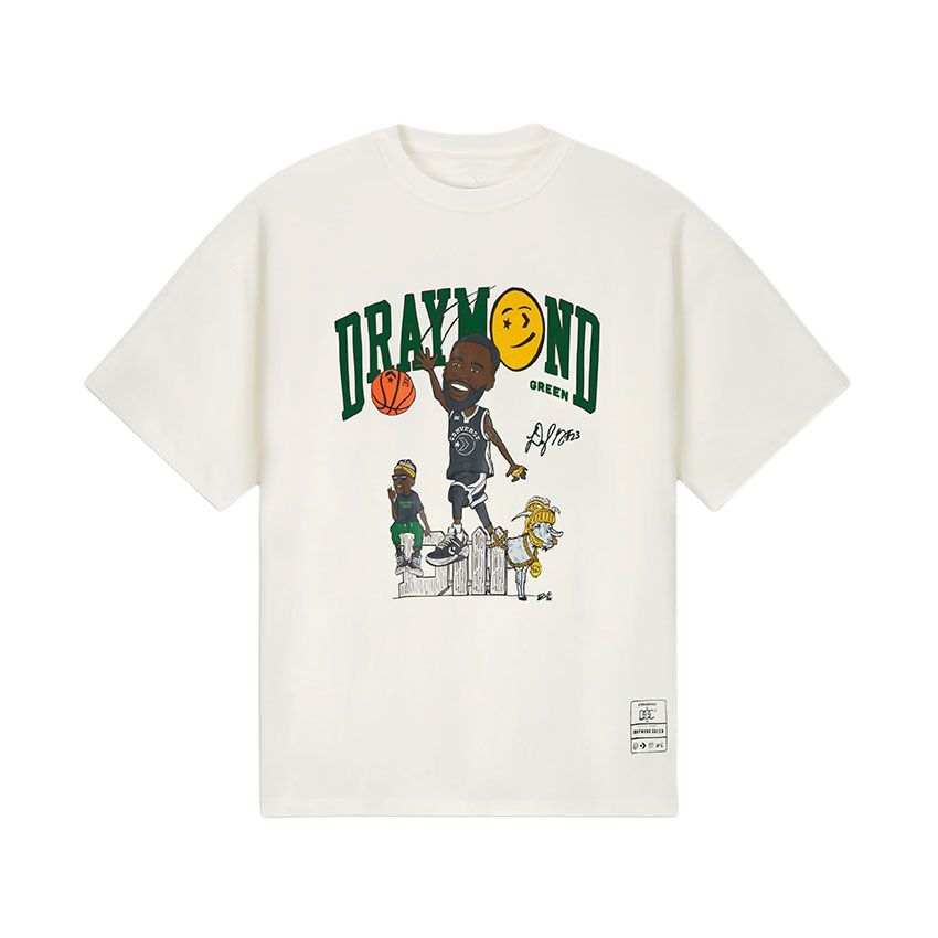 Converse Dustin O. Canalin Draymond Green T Shirt Unisex White Egret