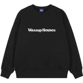 WASSUP Sweatshirts Unisex Crew Neck Thickened Regular