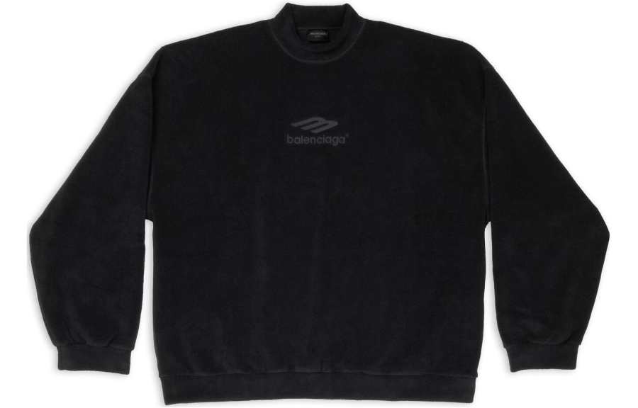 Balenciaga FW22 Sweatshirt Loose Fit Men's Black