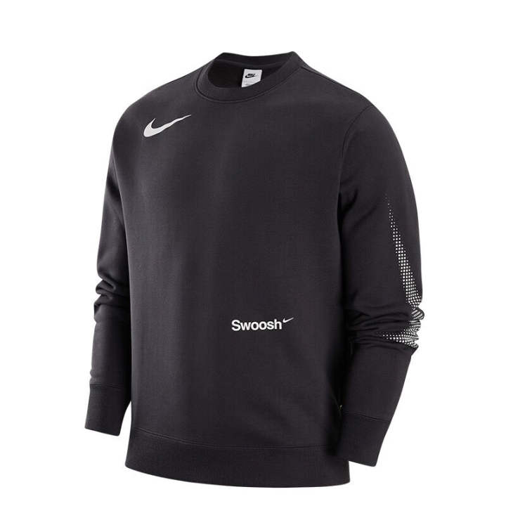 Nike Nike Sweatshirts Men's Gray Crew Neck Moderate Regular
