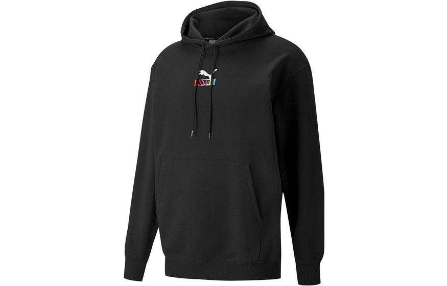 PUMA PUMA Sweatshirts Men's Black Hooded Moderate Regular