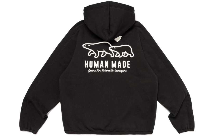 HUMAN MADE SS24 Sweatshirts Unisex Hooded Moderate Cardigan