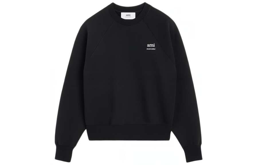 AMIPARIS Ami Paris Logo Printed Crewneck Sweatshirt