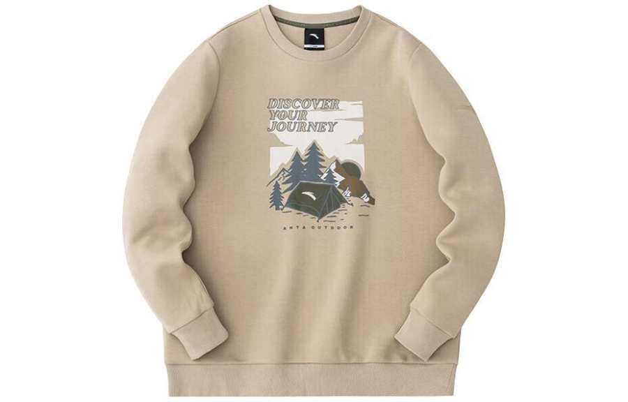 Anta Outdoor Collection Sweatshirt Men's Beige Khaki