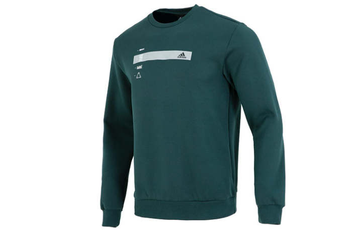 Adidas Adidas Sweatshirts Men's Green Crew Neck Moderate Other