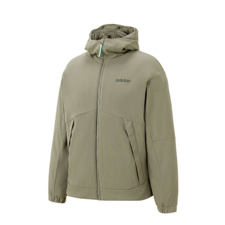 Adidas Adidas Jackets Unisex Green Hooded Fleece Lined Other