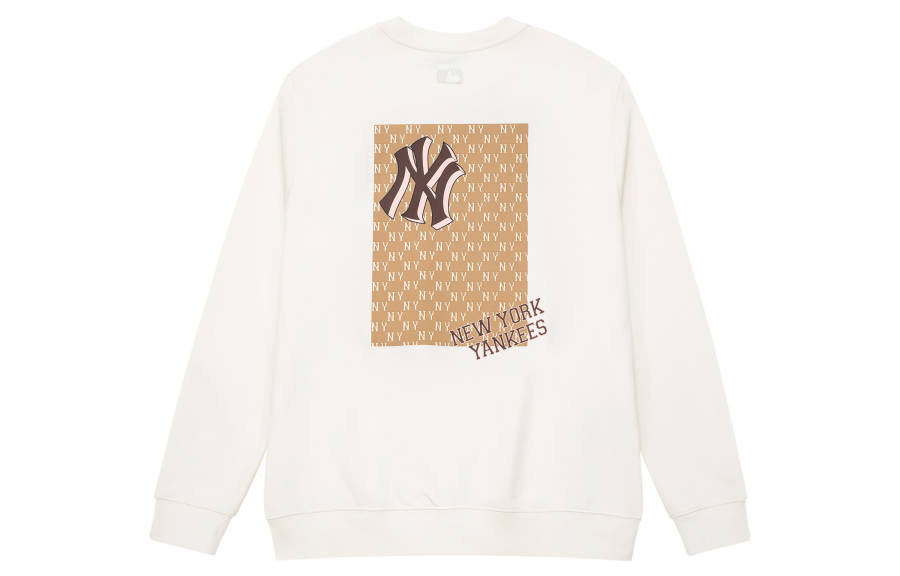 MLB MLB New York Yankees Sweatshirts Unisex White Crew Neck Moderate Regular