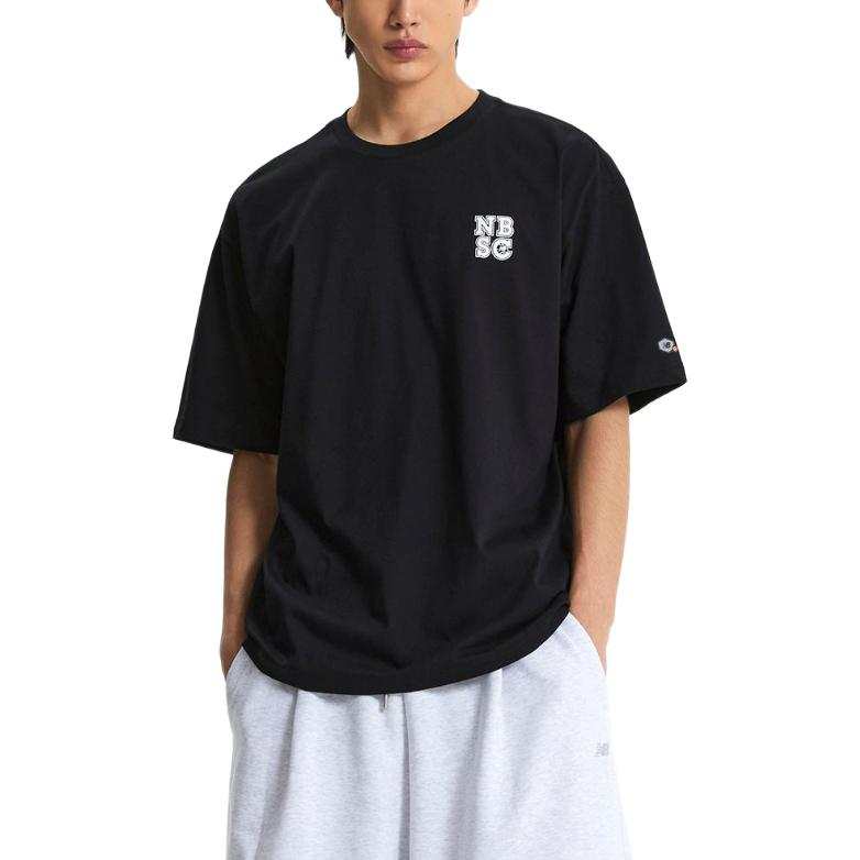 New Balance New Balance UNI NB BOYSEMI Over FIT T Shirt Men's Black
