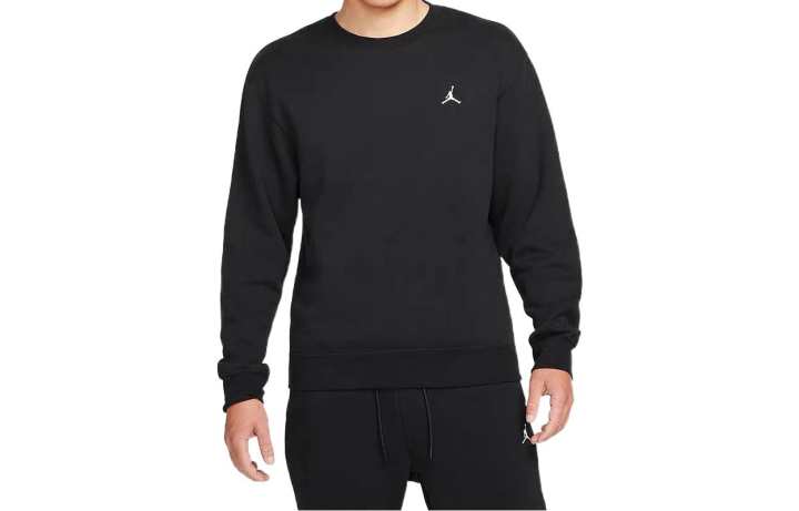 Jordan Jordan Air Jordan Sweatshirts Men's Black Crew Neck Thickened Regular