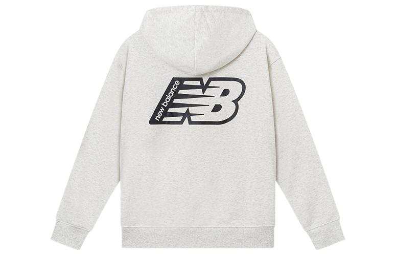 New Balance New Balance Sweatshirts Men's Gray White Hooded Moderate Regular