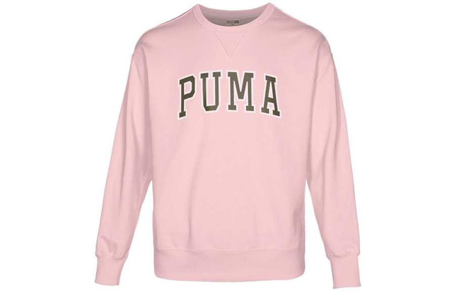 PUMA PUMA Sweatshirts Unisex Pink Crew Neck Moderate Regular