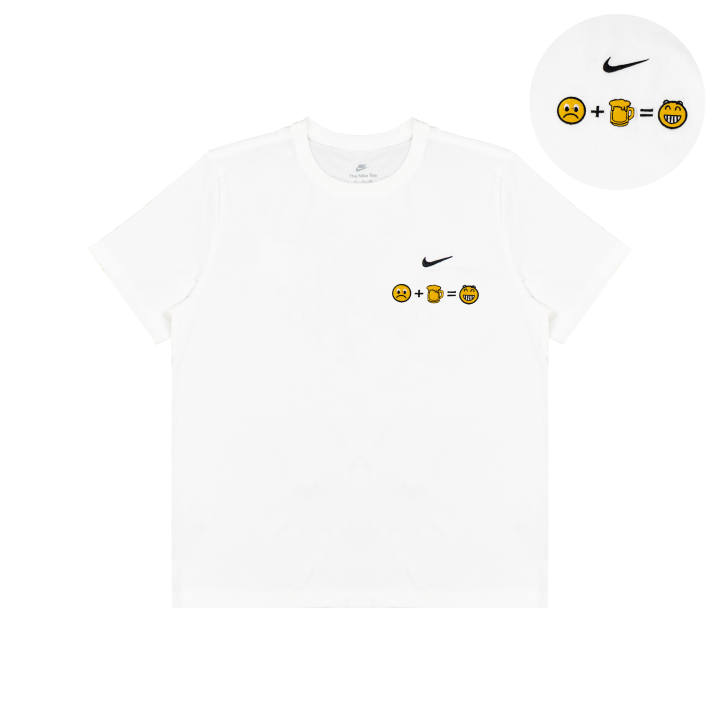 Nike Nike T Shirts Unisex White Crew Neck Moderate Straight Fit